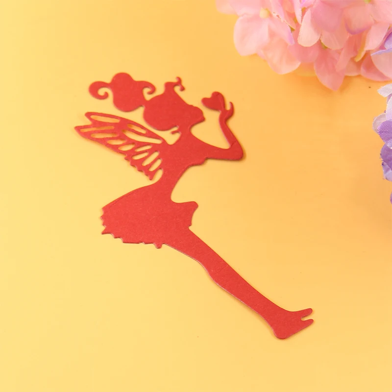 YINISE режущие штампы для трафареты скрапбукинга целующийся фея DIY вырезанные карты