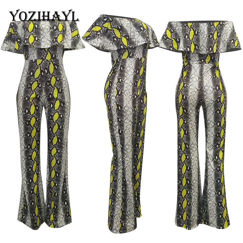 Модный трендовый пикантный женский комбинезон YOZIHAYL с воротником стойкой и