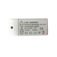 10pcs 18w led driver dc 12v output 1 5a power adapter power supply for led lamp led strip downlight