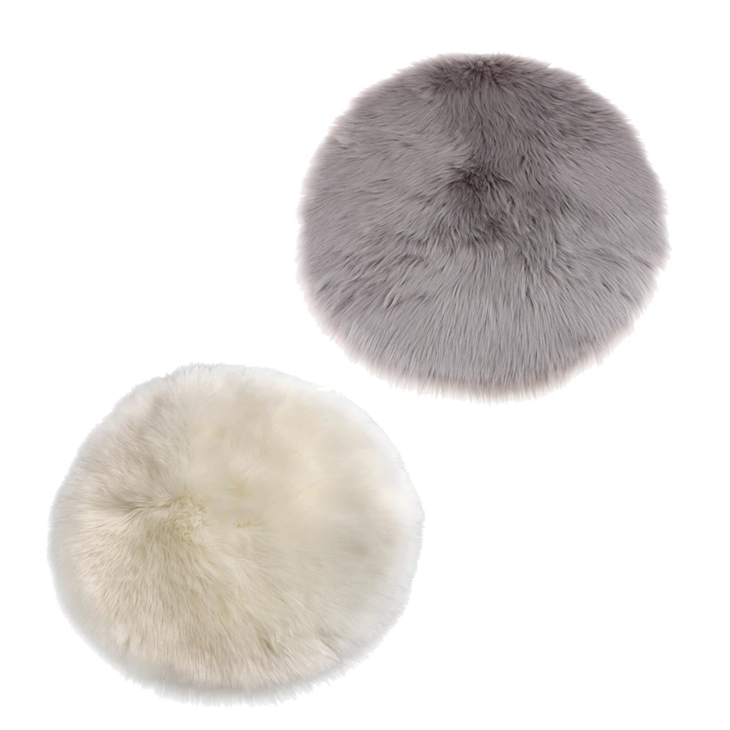 2 шт. искусственная шерсть коврик для медитации Йога сиденье напольная