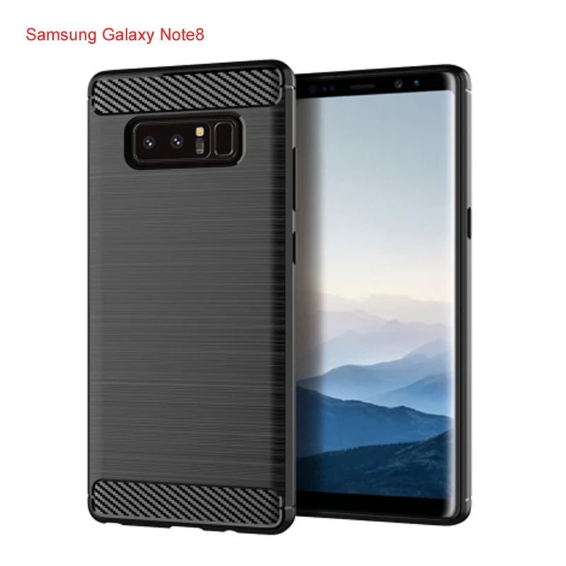 brushed Soft Silicone TPU For Samsung Galaxy Note8 Note9 anti-fall soft phone shell Internal grid cooling | Мобильные телефоны и