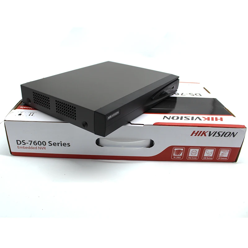 DS-7604NI-K1/4 P 4CH 4K Встроенный сетевой видеорегистратор Plug &amp Play NVR 1SATA 4 порта POE 8MP H.265 с