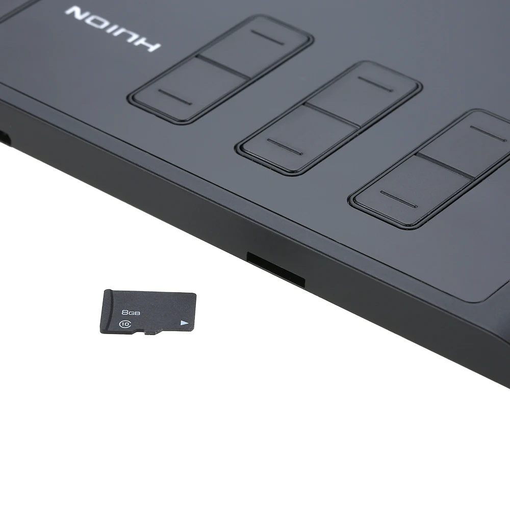 Huion 1060 плюс графический чертежный планшет микро USB со встроенной картой памяти 8G 12 Экспресс-ключей цифровая ручка для рисования