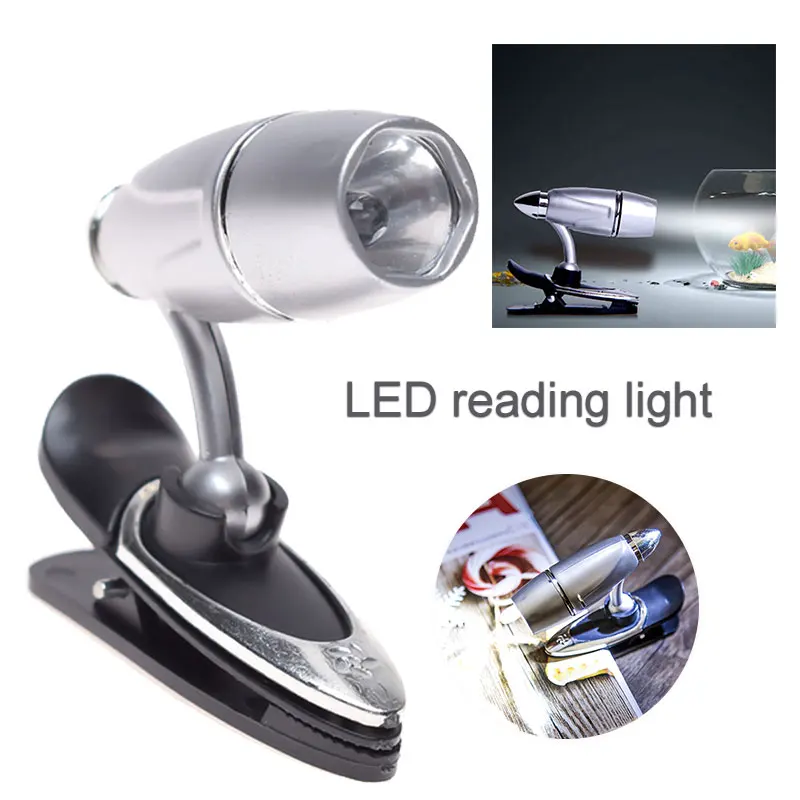 Чтение свет пюпитр книга лампа Регулируемый миниатюрный портативный фонарик