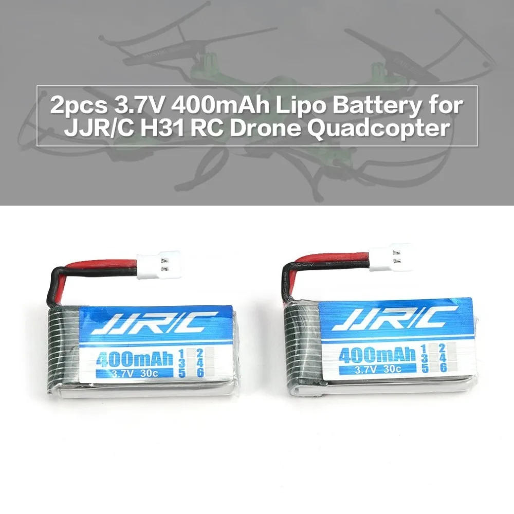 2 шт./компл. 3,7 V 400 мА/ч, 30C Lipo RC Drone Батарея для прохладной JJRC H31 дроны Квадрокоптер с дистанционным управлением Drone батареи Аксессуары