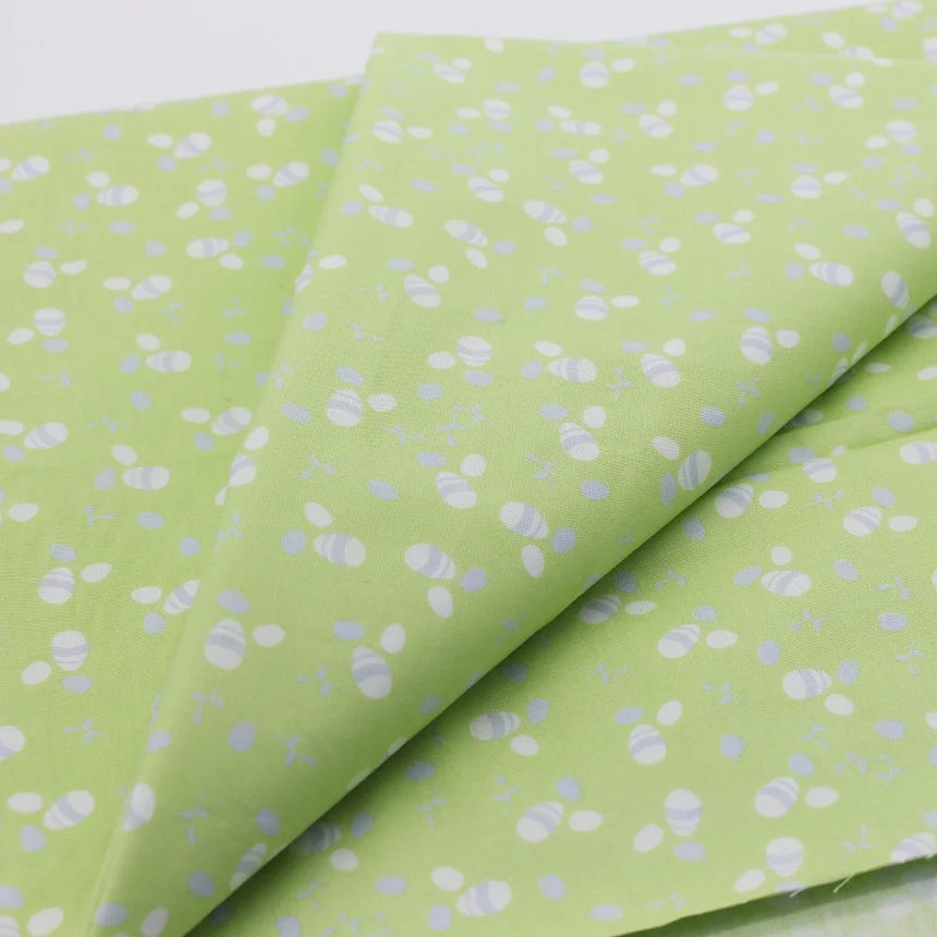 CMCYILING светло зеленая хлопковая ткань для шитья кукол с принтом 50 см * 110 см|fabric cotton