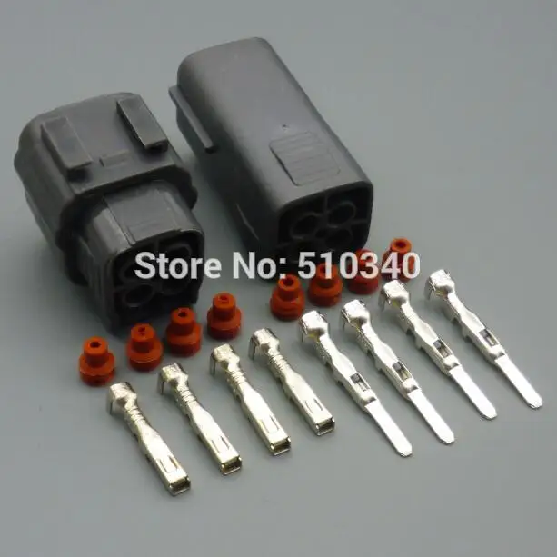 

1set 4 pin male female Oxygen sensor connector plug-in connector with waterproof car terminal