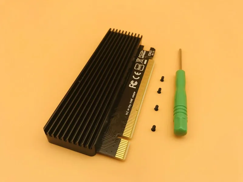 Адаптер M.2 NVMe SSD NGFF на PCIE 3 0 X16 со светодиодной M картой интерфейса поддержка PCI Express