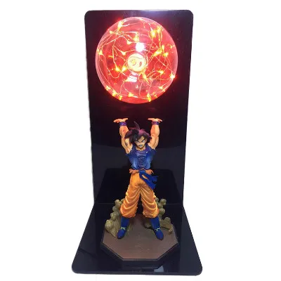 Красный Новые Dragon Ball Гоку прочность бомбы Творческий Настольная светодиодный LED спальня Туалет декоративные освещение малыш праздничные подарки ночник - Испускаемый цвет: Красный