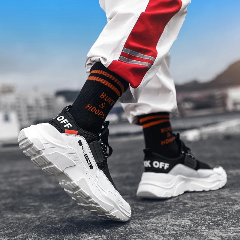 Men Shoes Sneakers High Quality Man Non Slip Comfortable Casual Mesh 2019 Male Lace-up Breathable Outdoor Walking | Обувь