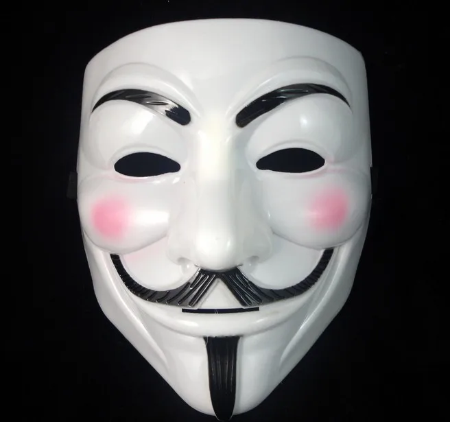 Fedex Бесплатная доставка V для Vendetta Anonymous Guy Fawkes маска Хэллоуин косплей маски