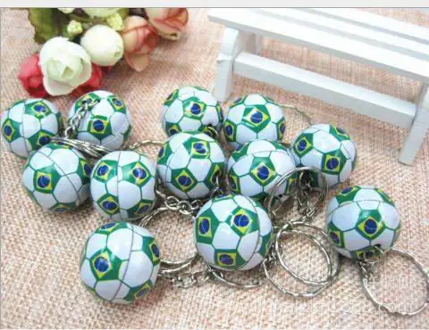 football1 Сумка для гольфа, украшения, пластиковый мини-кулон, шарик брелок для гольфа, Спортивная реклама, брелок для ключей, спортивные сувениры для поклонников, брелок для ключей - Цвет: football1