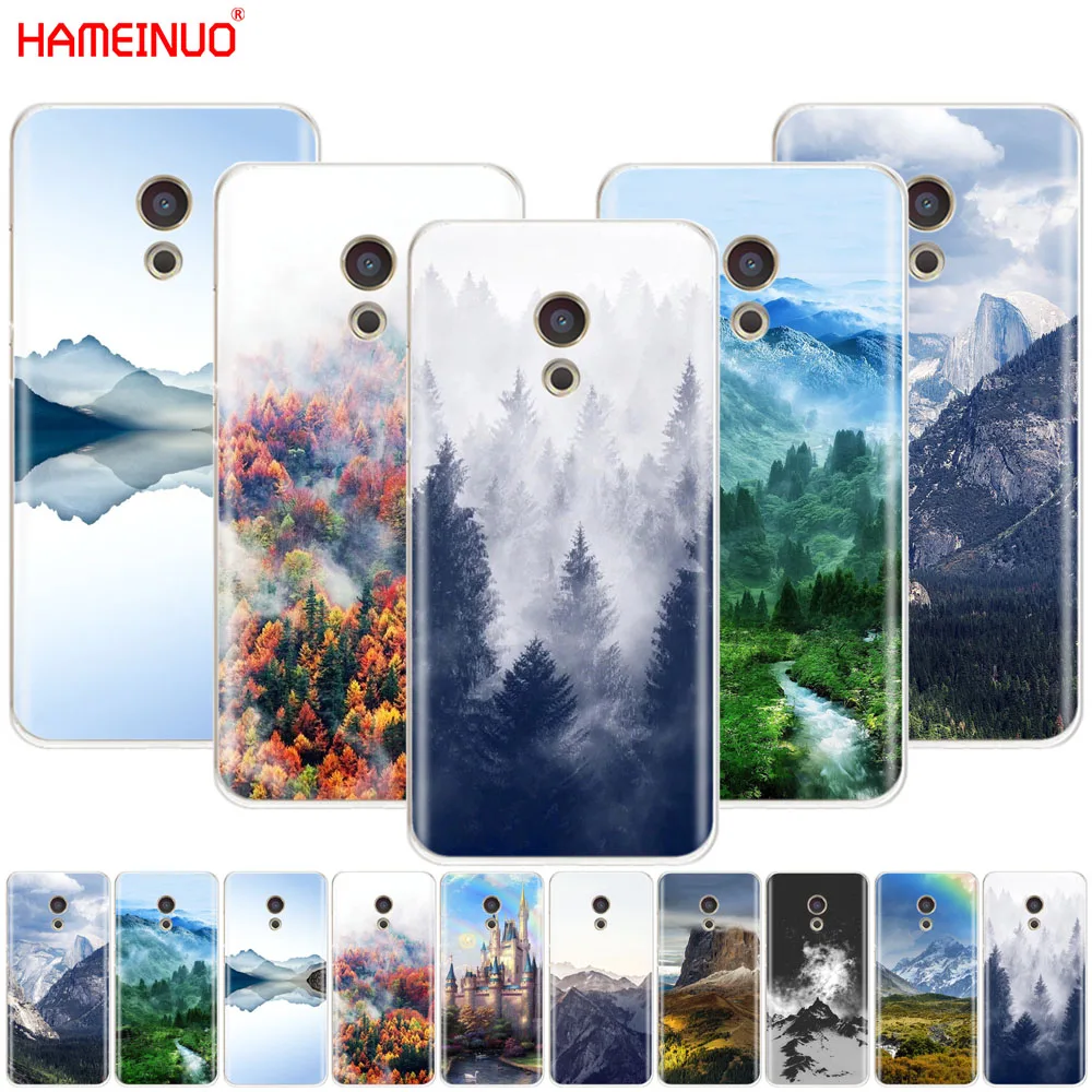 HAMEINUO горный лес облака чехол для телефона для Meizu M6 M5 M5S M2 M3 M3S MX4 MX5 MX6 PRO 6 5 U10 U20 note plus