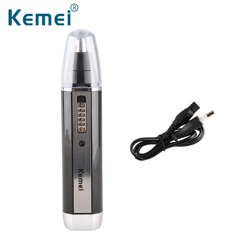 Kemei KM-6630 4 в 1 Профессиональная Мода Электрический перезаряжаемый триммер для носа