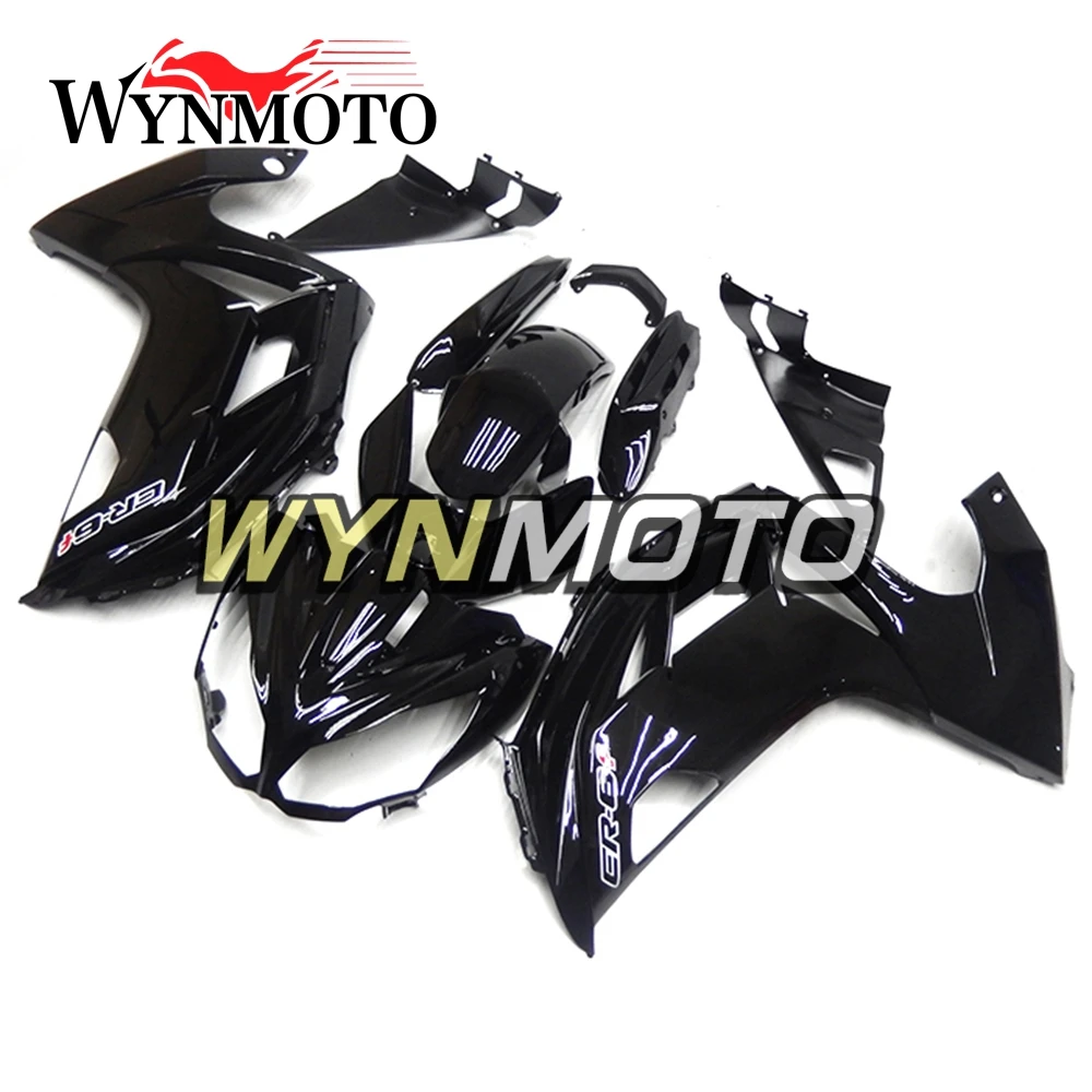 

Полные Обтекатели для Kawasaki ER-6F 12-15 Ninja 650r 2012-2015 года, АБС-пластик, глянцевый черный чехол для мотоцикла, кузов, новая панель