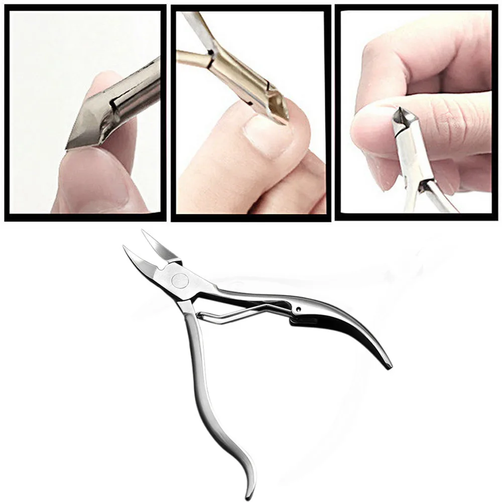 OUTTOP резак Кусачки из нержавеющей стали для дизайна ногтей клипер маникюра