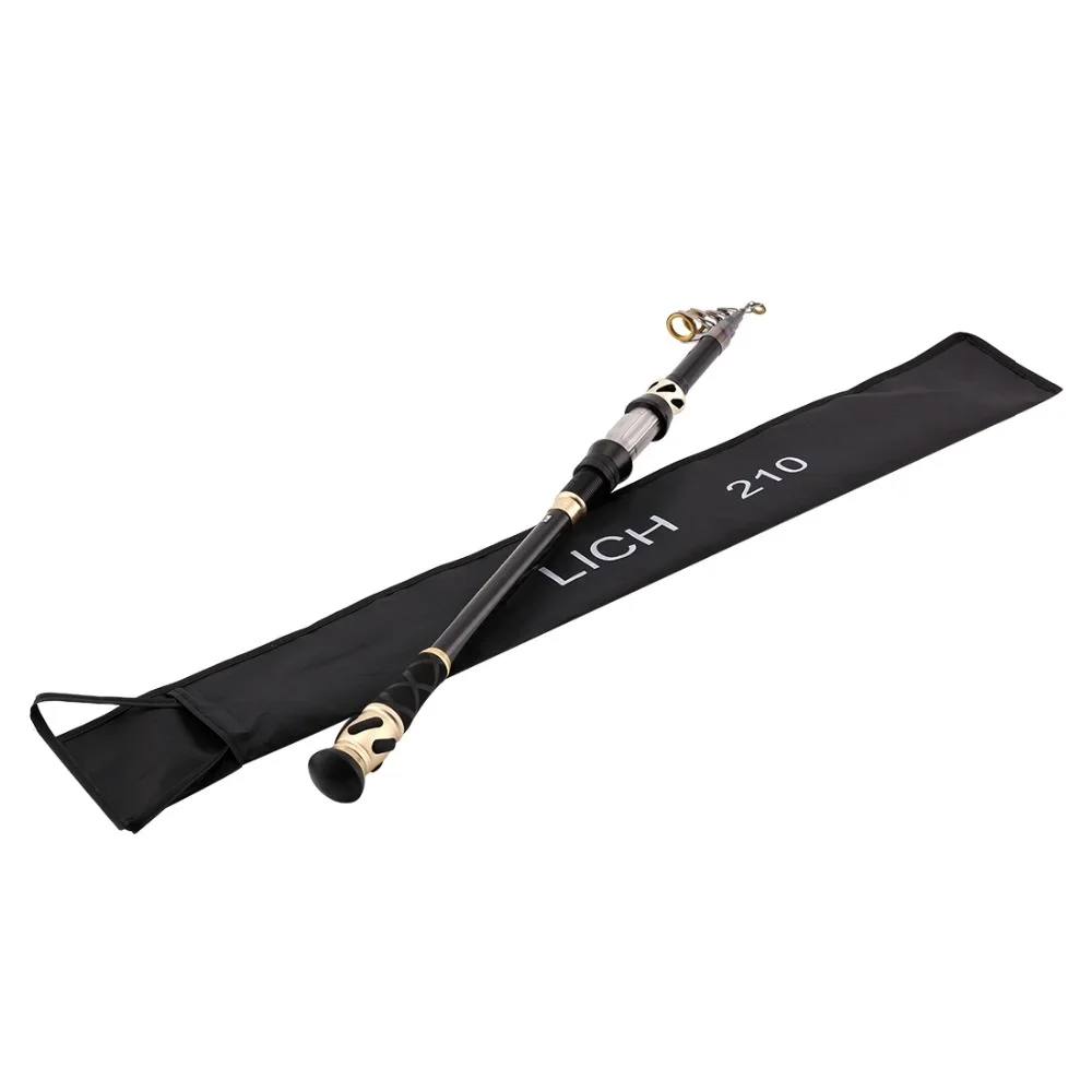 LICH карбоновая телескопическая удочка портативная спиннинговая ручная
