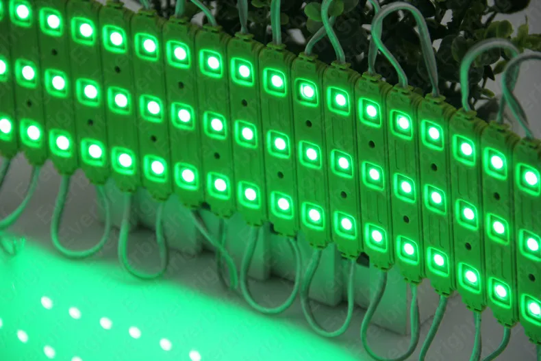 

100 pcs/lot New Arrival injection molding 5050 Red LED Module 3 LEDS Light Waterproof For LED Channel Letter Advertising Sign