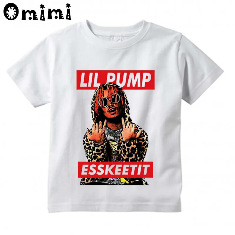 Футболка для мальчиков и девочек Lil Pump Singer Music Design Детские отличные повседневные