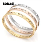 Браслеты женские с римскими цифрами, 6 мм, классический дизайн