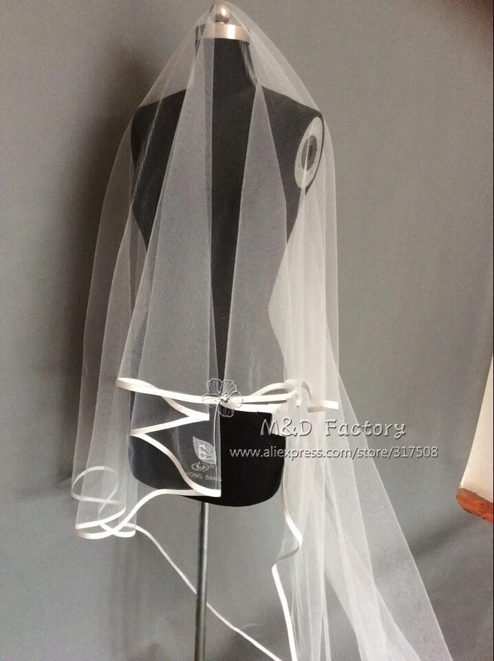 Фата свадебная двухслойная Цвет Белый/слоновой кости 3 м |