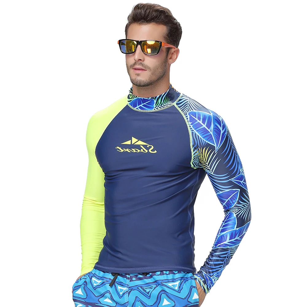 SBART Мужская рубашка rashguard мужской с длинными рукавами купальники Wakeboard Floatsuit топы