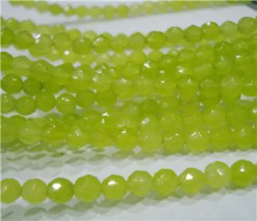 Бусины граненые для ожерелья зеленые перидотные бусины 4 мм незакрепленные