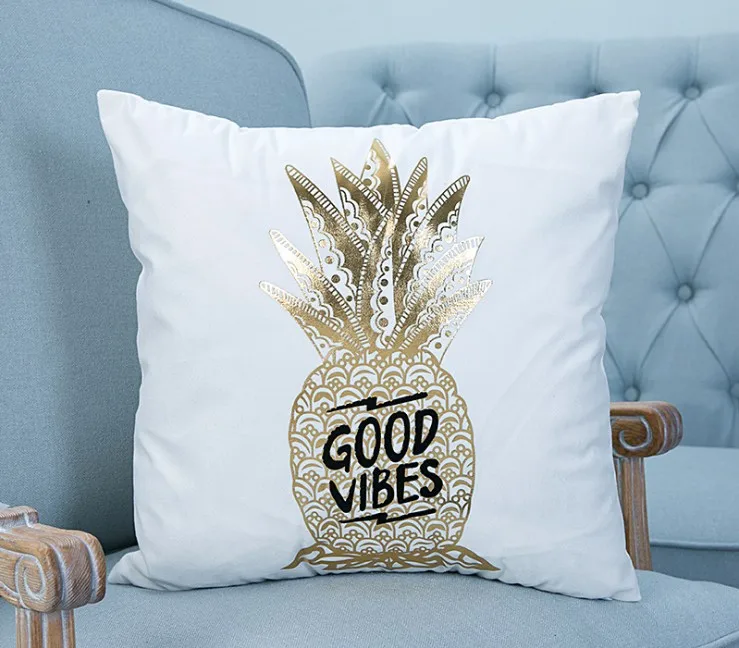 Супермягкая Бархатная подушка с бронзовым покрытием наволочка для подушки