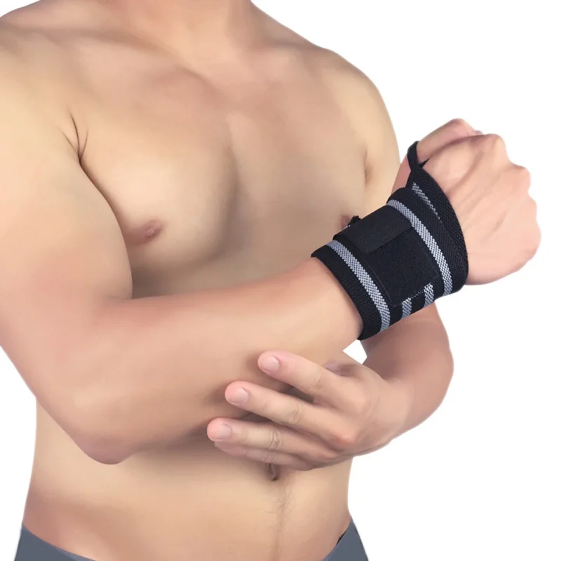 1Pcs Fitness Wrist Wraps Straps Gym Gloves Weightlifting Sports Wristband Bracer Support Hand Bands With wristban | Спорт и