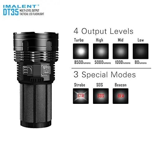 IMALENT DT35 4* Cree XHP35 HI светодиодный 8500LM 1000 м светодиодный фонарик+ 4 шт.* 18650 3000 мАч батареи+ NITECORE I4 смарт-зарядное устройство