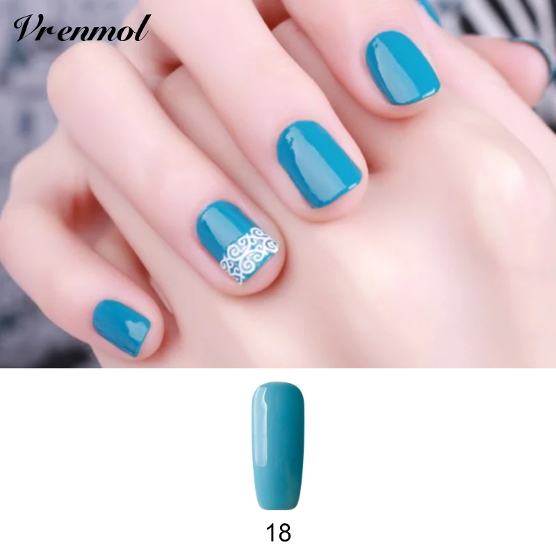 Vrenmol французский телесный цвет лак для ногтей УФ удаляющийся замачиванием