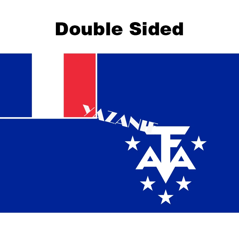 Double Sided YAZANIE Франция Гваделупа Новая Каледония Майотта Святого бартельми южные и Антарктические земли Мартиника французские регионы флаги - Цвет: Double Sided