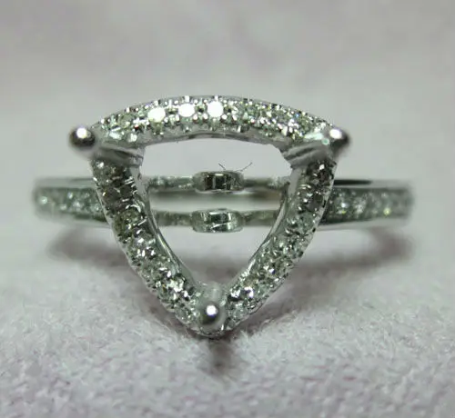 Кольца из белого золота с натуральными бриллиантами 7x7 мм|ring castings gold|gold 14k ringring thread