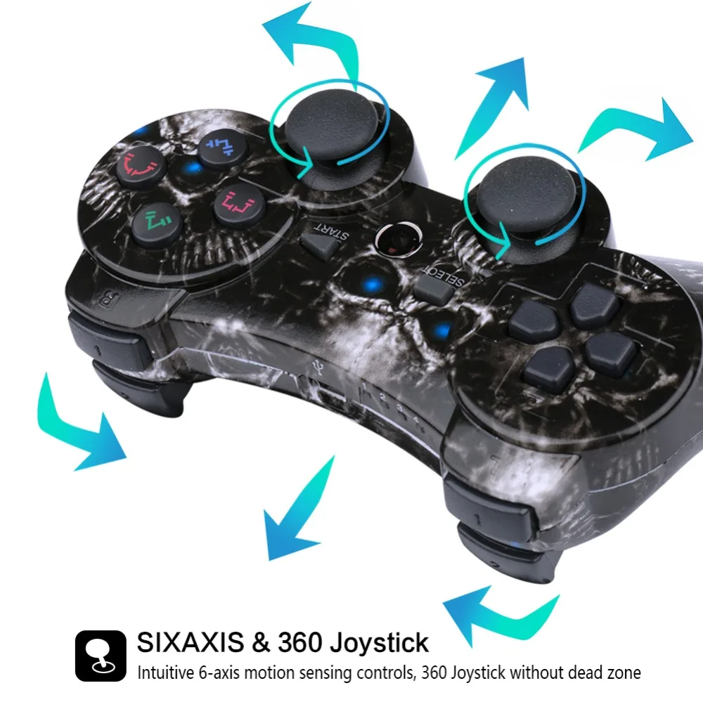 Беспроводной геймпад Double Shock для Playstation 3 контроллер Sixaxis PS3 dualshock pubg игровой