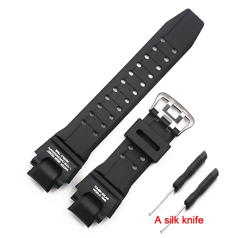 Black style 3 Мужской ремешок из смолы, аксессуары для часов, Пряжка для Casio gw1100 GA1000 GW4000 G1400 GWA1000fc, спортивный водонепроницаемый ремешок для часов - Цвет ремешка: Black style 3