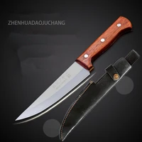 5cr15mov stainless steel professional boning meat knife kill pig sheep cattle knives slaughtering bleeding tool butcher knife