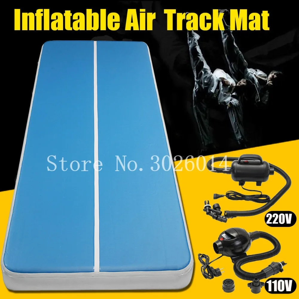 

Free Shipping 6x1x0.2m Blue Inflatable Gymnastics Mattress Gym Tumble Airtrack Floor Tumbling Air Track For Sale