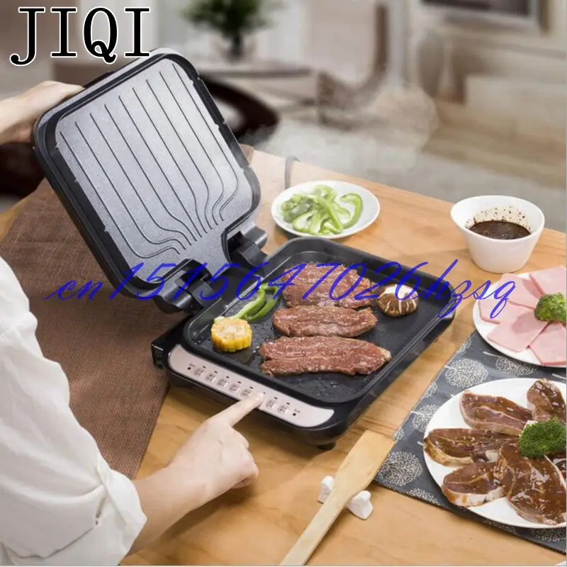 JIQI 1300 Вт бытовая электрическая сковородка многофункциональная двойная