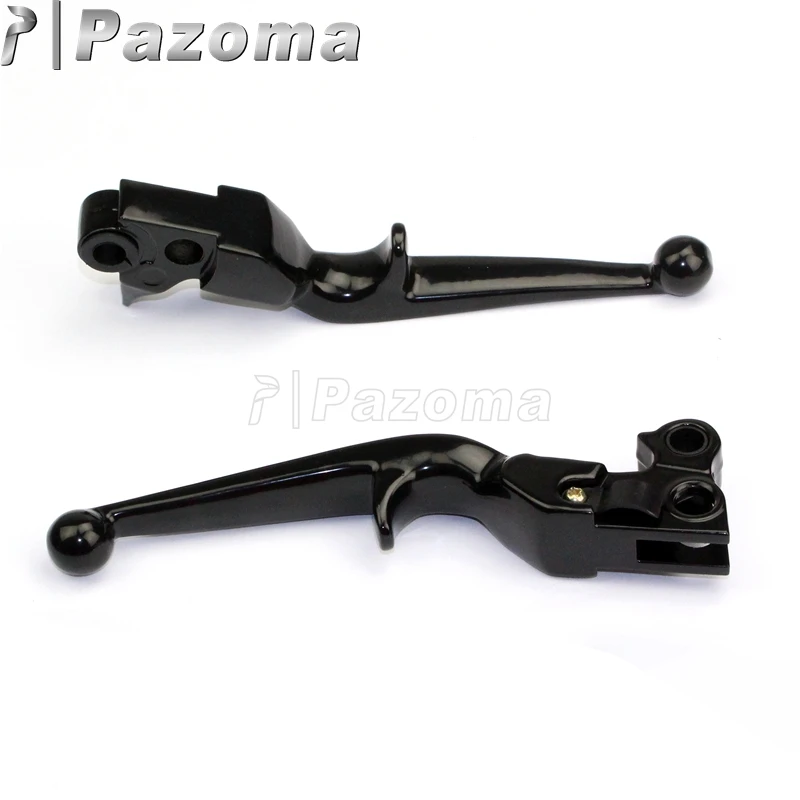 2pcs Motorcycles CNC Aluminum Black Hand Levers Clutch Brake Lever for Harley Sportster XL 883 1200 Softail Dyna Touring 96-2010 |