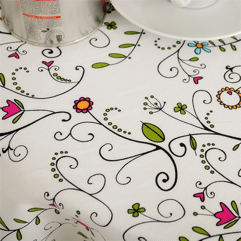 

New Home textile Cotton Europe Style Printed Flower vine Dining Table Cloth For Party/ Wedding Accept Customize
