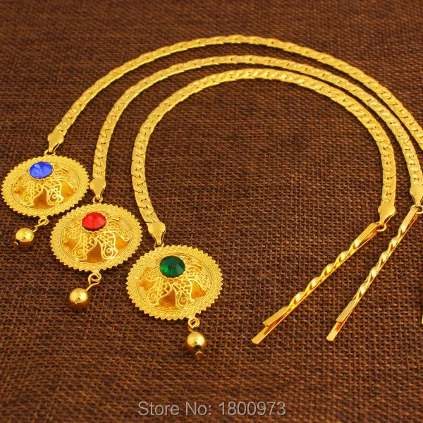 Женская Золотая цепочка для волос с эфиопскими стразами|ethiopian gold|women africanafrican gold |
