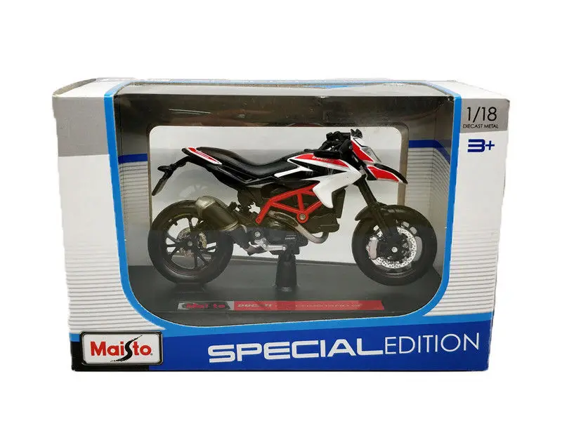 Модели литых под давлением мотоциклов и велосипедов Maisto 1:18 Ducati Hypermotard SP игрушки в
