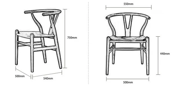 Деревянный стул Hans Wegner Y стул из массива ясеня мебель для столовой Роскошный стул для столовой кресло классический дизайн