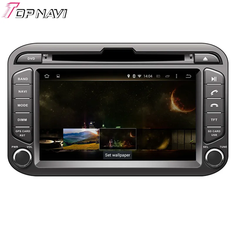 Автомобильный видеоплеер Topnavi 7 дюймов Восьмиядерный 4 Гб Android 6 0 автомобильное