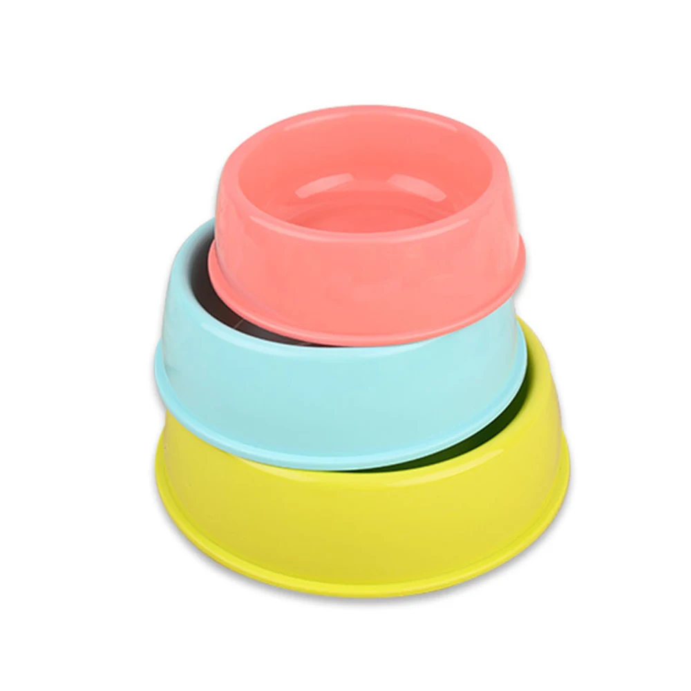 Одиночная круглая миска для домашних животных легко Чистящая собак и кошек