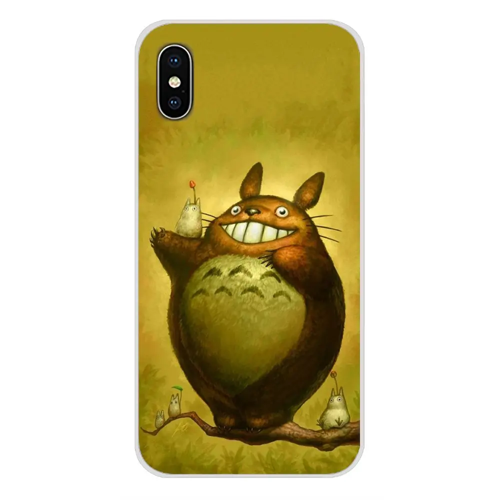 Мой сосед доставляющий Тоторо уличный аниме для Apple iPhone X XR XS MAX 4 Бриджи 5 бриджи 5C SE