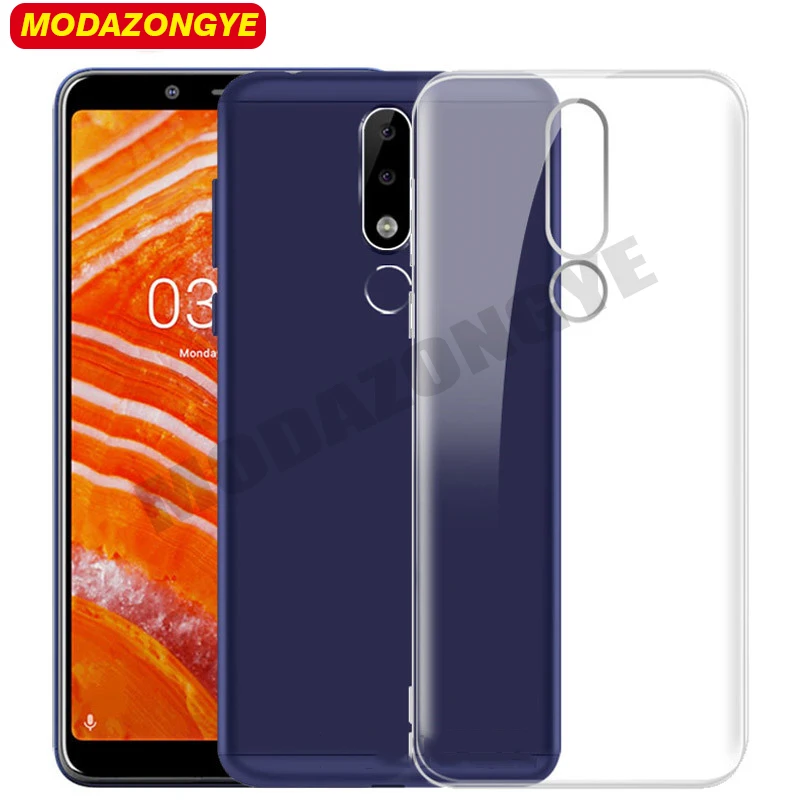 Чехол для Nokia 3 1 Plus силиконовая Мягкая задняя крышка из ТПУ чехол телефона TA 1118 + 2018