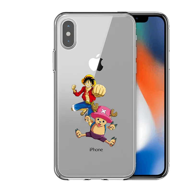 Чехол Caso de Telefone UMA PECA Anime Japones Luffy Zoro Coque для iphone 7 8plus X 11 12ProMAX Mini Мягкий Силиконовый