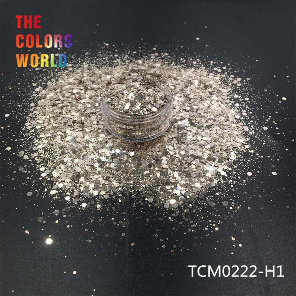TCT-193 Шестигранная форма металлический обычный цвет лак для ногтей для дизайна ногтей DIY Украшение для тела макияж FacePainting Руководство DIY