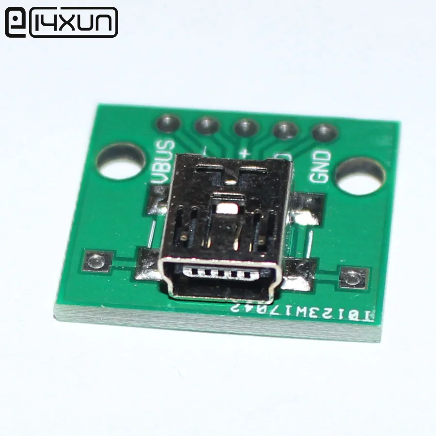 2 шт. мини USB гнездовой разъем для DIP 5Pin SMD адаптер 54 мм сварная плата конвертер Pinboard